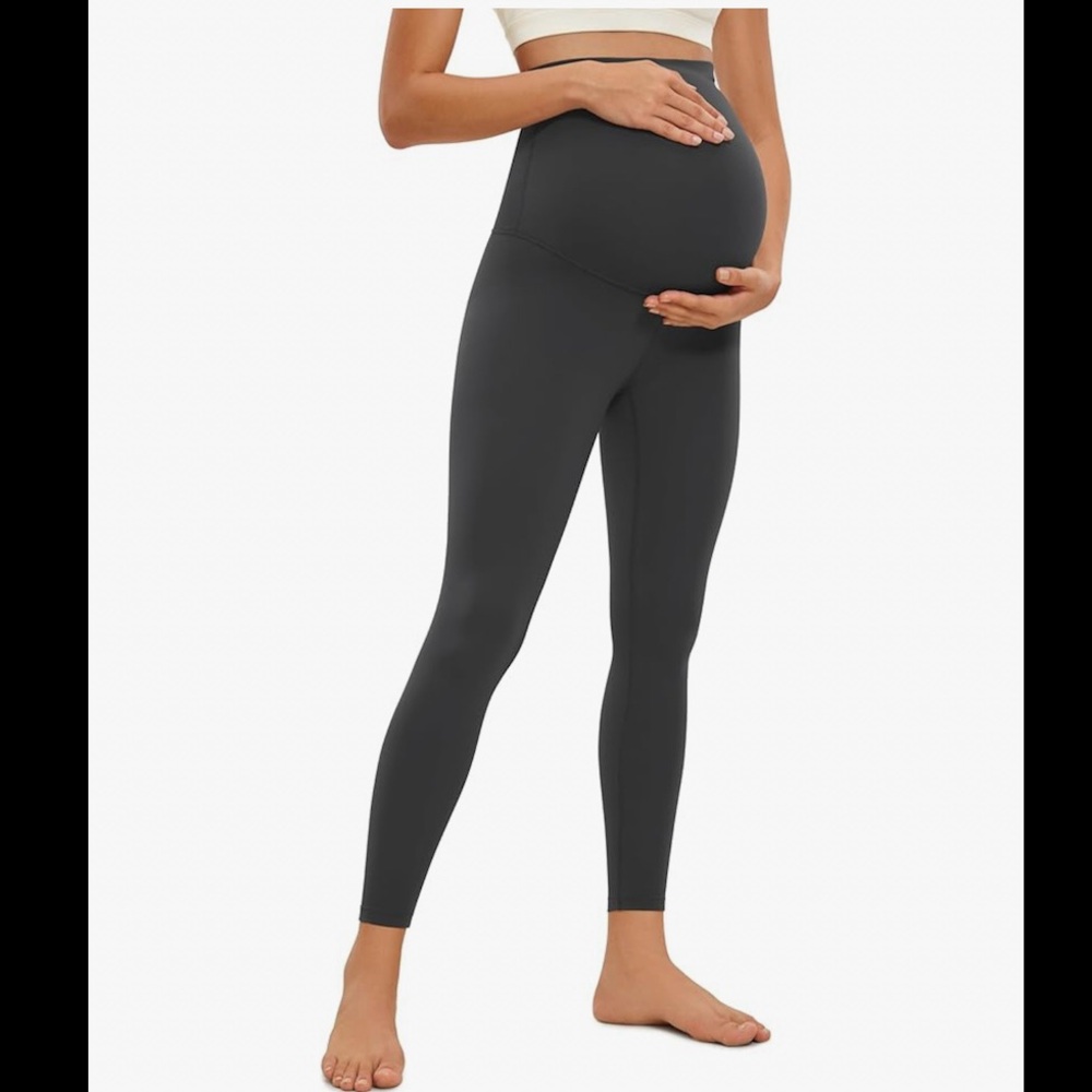 CRZ YOGA Maternity Leggings Gray- Small